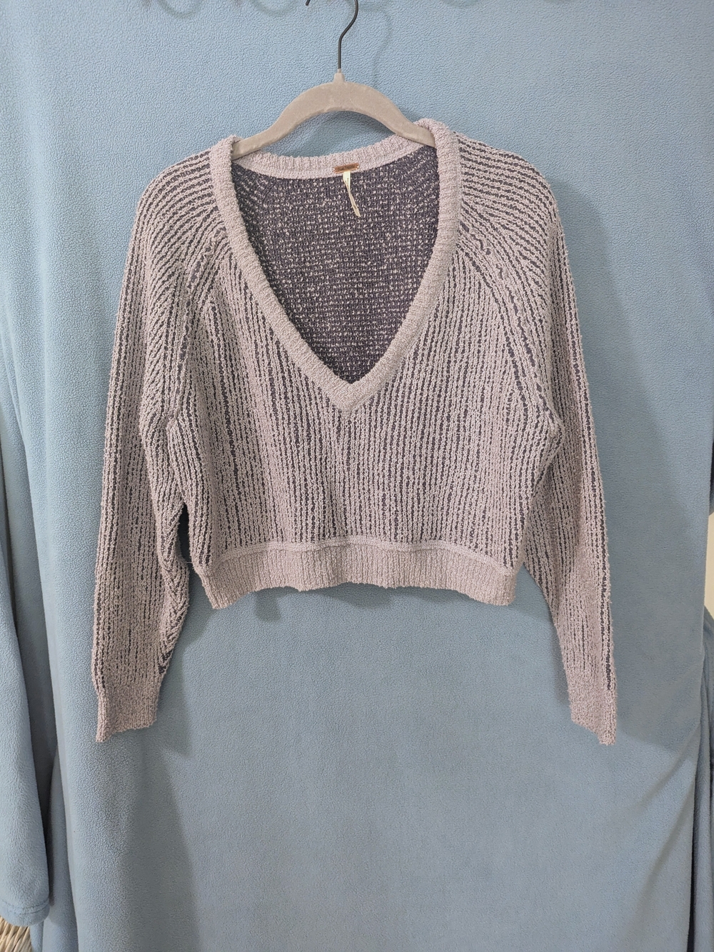 Free People Knit Crop Sweater